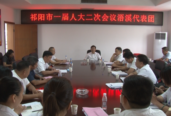 蒋良铁参加祁阳市第一届人民代表大会第二次会议浯溪代表团讨论