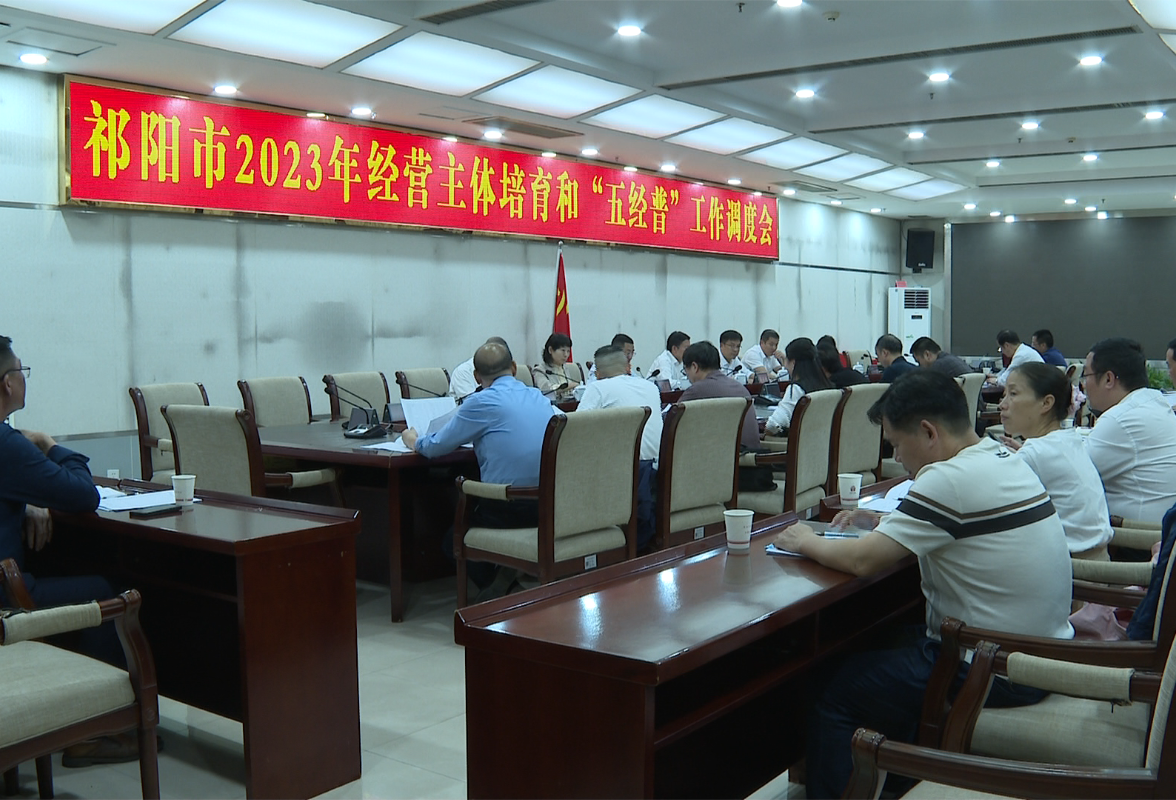 祁阳市2023年经营主体培育和“五经普”工作调度会召开