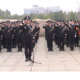 祁阳市公安局举行庆祝第四个中国人民警察节升警旗仪式