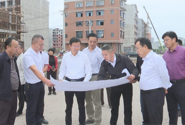 祁阳：蒋良铁调研高铁新城片区安置工作