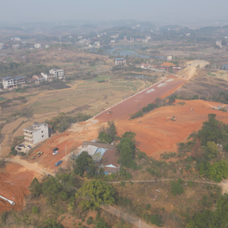 祁阳：抢抓工期推进环城交通“大动脉”建设