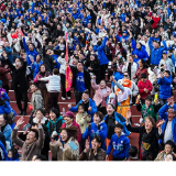 “野生球场长满了人”——永州首创第二现场，三万球迷隔空助威