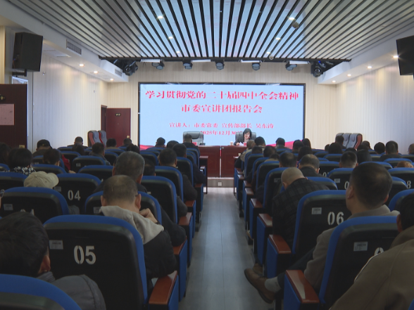 祁阳市宣传思想文化系统学习贯彻党的二十届四中全会精神宣讲报告会召开