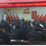 祁阳：向子顺在黎家坪镇宣讲党的二十届四中全会精神