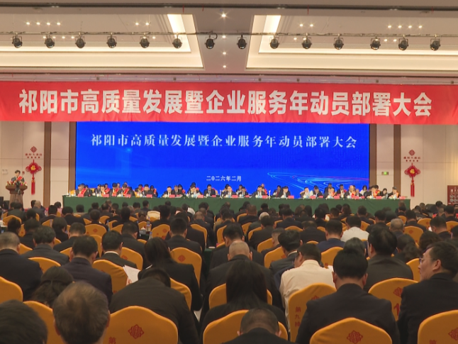 祁阳市高质量发展暨企业服务年动员部署大会召开