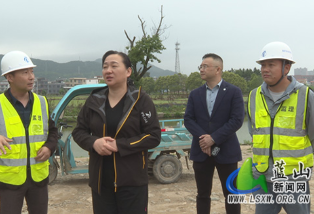 蓝山：邓群调研县城片防洪保护圈项目建设工作