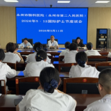 永州市脑科医院(永州市第二人民医院)召开“5·12”国际护士节座谈会