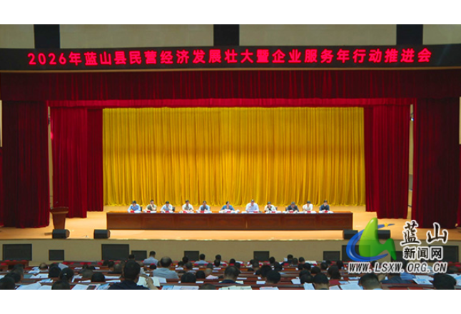 蓝山县召开民营经济发展壮大暨企业服务年行动、“三大抓”工作推进会议