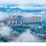 湖南新田：云雾缭绕生态县城如仙境（组图）