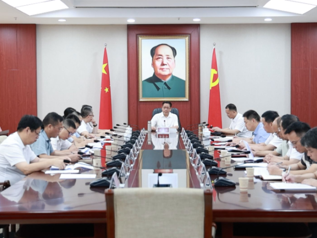蒋崇华主持召开祁阳市第三季度重要会议、重点工作及重要活动铺排会商会