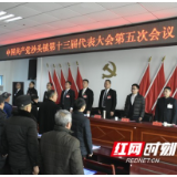 益阳市沙头镇第十三届五次党代会召开