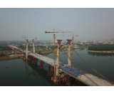 益阳青龙洲大桥猫道架设完成，大桥主缆施工在即