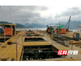 抢时抢工 安化马路口资水特大桥建设项目快速推进