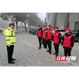 桃江：寒假“第一课” 他们和交警蜀黍共护交通安全