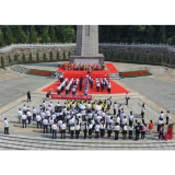 益阳高新区举行烈士纪念日向烈士敬献花篮仪式