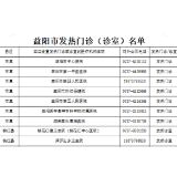 益阳市发热门诊（诊室）名单公布