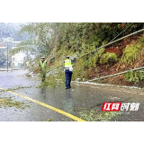 桃江：冰雪又双叒叕来袭 交警人从众𠈌保畅