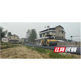 桃江洋泉湾至分水坳连接路项目路面黑化正式动工