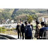 石录明调研梅城镇污水处理厂