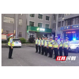 桃江：纠违护安 农村派出所和交警中队同步“上线”