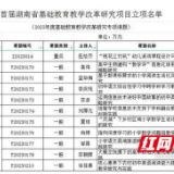 桃江：教研获省首届基础教育教改项目资助26万元