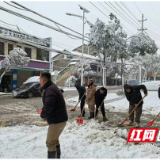 赫山区新市渡镇积极开展清雪除冰行动