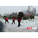 南县武圣宫镇：返乡学生来助力 共战风雪保平安