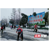 南县中鱼口镇：冬日铲雪保出行