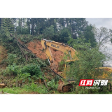 桃江县大栗港镇突发山体空洞险情 1小时除险排危