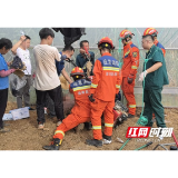 益阳一村民劳作时左腿被卡 消防提示警惕农机“咬人”