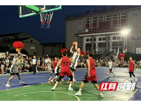 大通湖区金盆镇“村BA”归来：一场篮球赛，点燃整个假期