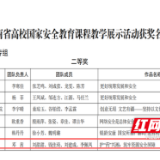 “师带徒”再创佳绩！益阳医专青年教师团队获全省高校国家安全教育教学展示二等奖