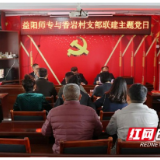 校村联建聚合力 党建赋能助振兴——益阳师专与安化县香岩村联合开展主题党日活动