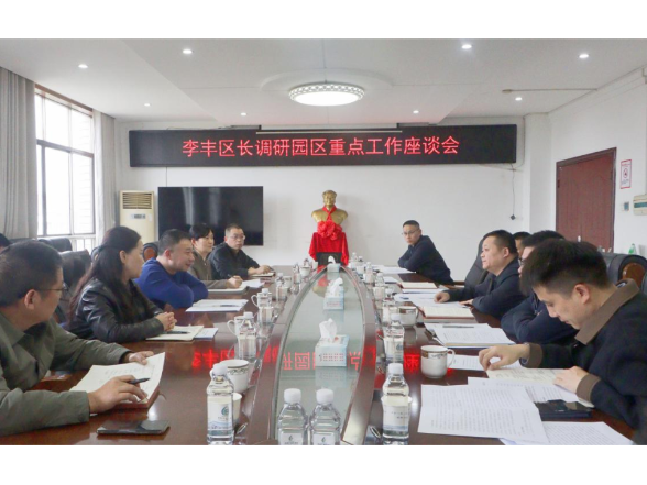 李丰调研龙岭产业发展中心当前重点工作
