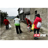 桃江县浮邱山乡组织开展人居环境整治志愿者活动