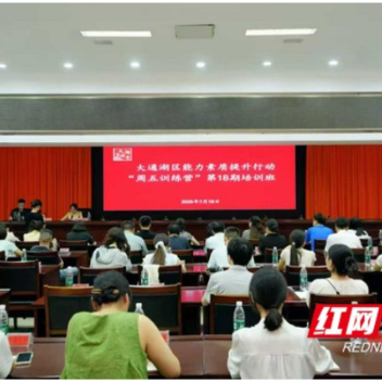 大通湖区：以训促学 练就宣传工作过硬本领