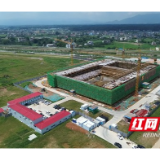 桃江县游泳馆项目主体结构顺利封顶