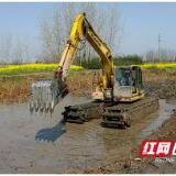 大通湖区北洲子镇：清淤蓄水保灌溉 抗旱助农促丰收