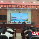 桃江县开展校园食材集中配送单位食品安全培训