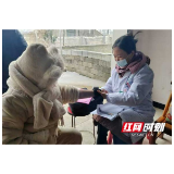 冰天雪地中的守护 资阳区张家塞乡卫生院巡诊队踏雪送温暖