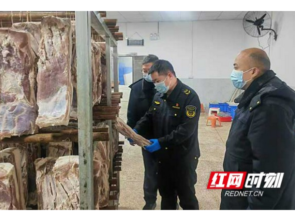 安化县市监局：筑牢腊味安全防线 护航春节舌尖美味