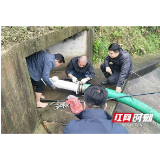 赫山区新市渡镇开展倒虹吸管配置实战演练