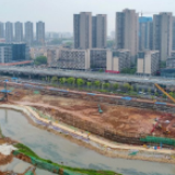 “九曲回肠”新河道投用 圭塘河井塘段新旧河道换水完成
