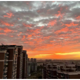 视频 | 壮观！长沙今晨朝霞满天 天空美如画卷