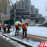 长沙华茂社区：党员先锋冲在前 铲雪除冰暖人心