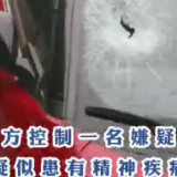 视频 | 高速飞石砸车最新：警方控制一名嫌疑人 疑似患有精神疾病