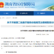 12月15日起执行 湖南省对糖类抗原测定等10个医疗服务项目开展价格治理