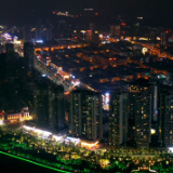 怀化鹤城区： 城市夜景流光溢彩