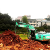 湖天双拥公园广场工程、惠兴路道路工程抓紧施工中 预计6月底完工