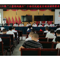 溆浦县三江镇组织“三整顿两提升〞干部作风建设专项活动部署会